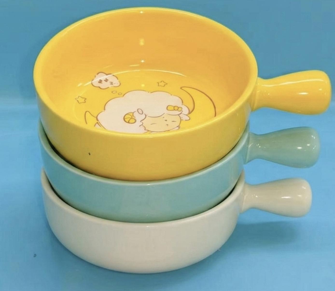 One Handle Ceramic Pot Deep